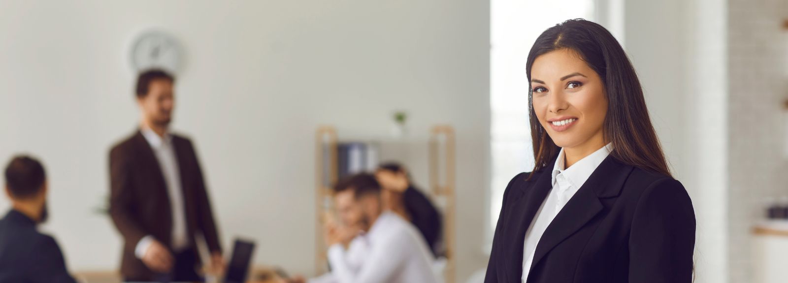 female in an office